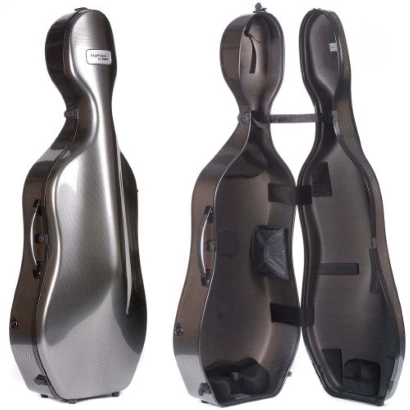 BAM 1004XLSC CUSTODIA HIGHTECH COMPACT PER VIOLONCELLO - SILVER CARBON