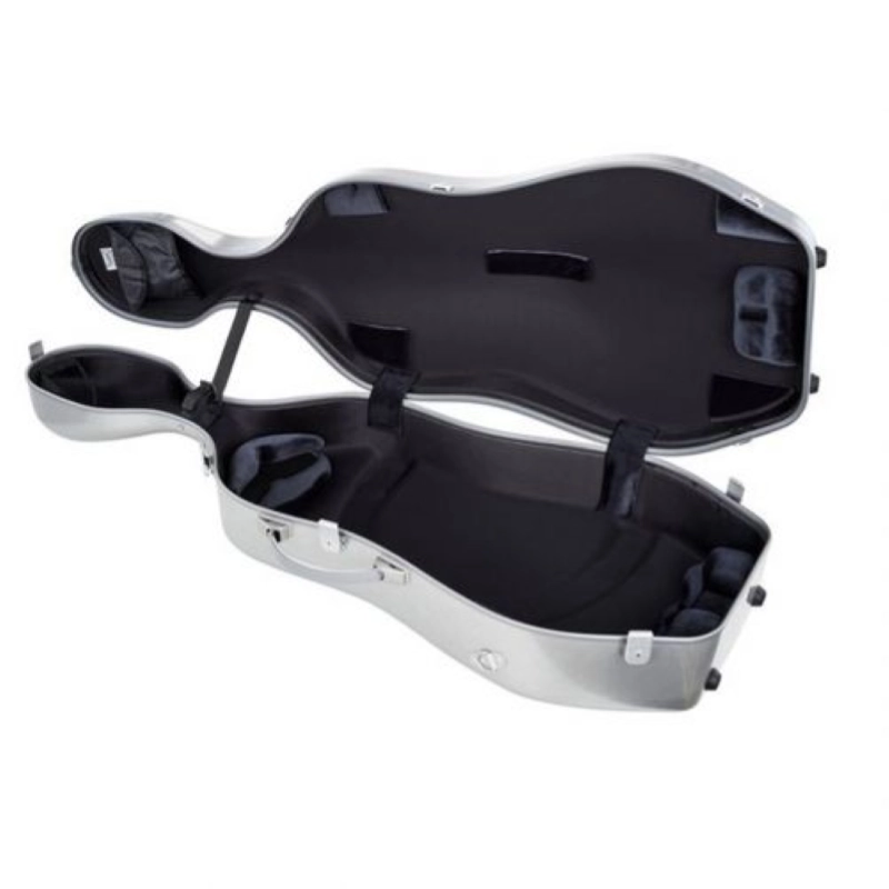 BAM DEF1005XLA CUSTODIA HIGHTECH LA DEFENSE OBLONG PER VIOLONCELLO - BRUSHED ALUMINUM