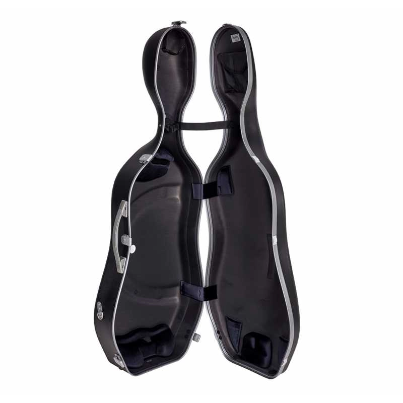 BAM SUP1005XLNS CUSTODIA HIGHTECH SUPREME IN POLICARBONATO PER VIOLONCELLO - BLACK - SILVER VERSION