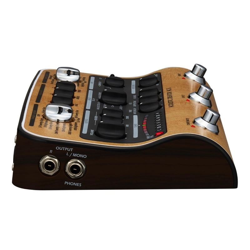 Zoom AC3 DI Box Stereo per Chitarra Acustica con Multieffetto EQ 3-Bande