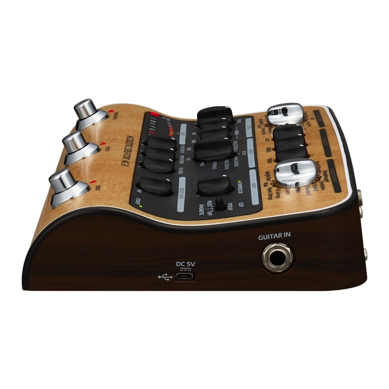 Zoom AC3 DI Box Stereo per Chitarra Acustica con Multieffetto EQ 3-Bande