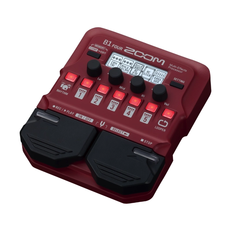 Zoom B1 FOUR Multieffetto per Basso con Looper e Pattern Ritmici