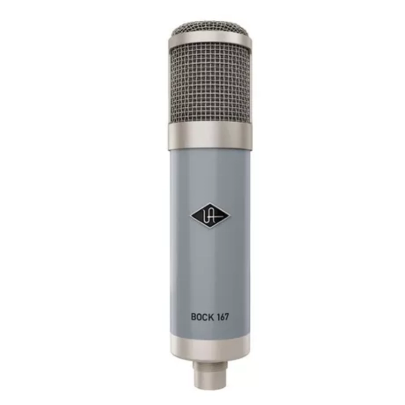 Universal Audio UA Bock 167 Tube Condenser Mic Microfono a Condensatore Valvolare a Diaframma Largo con Alimentatore