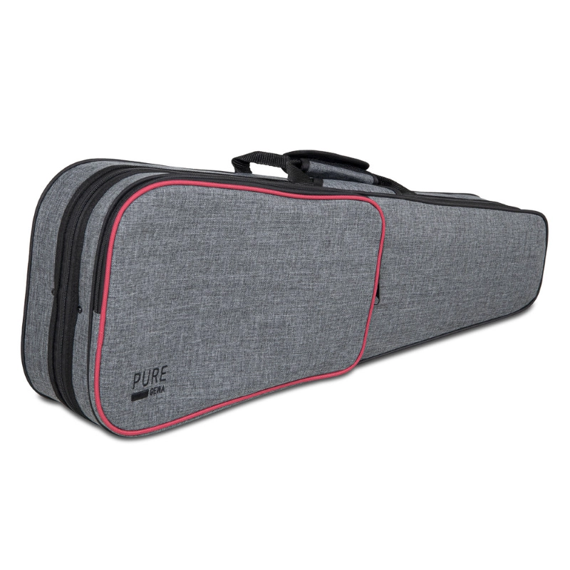 PURE GEWA Astuccio Sagomato per Violino 3/4 Grigio/Viola