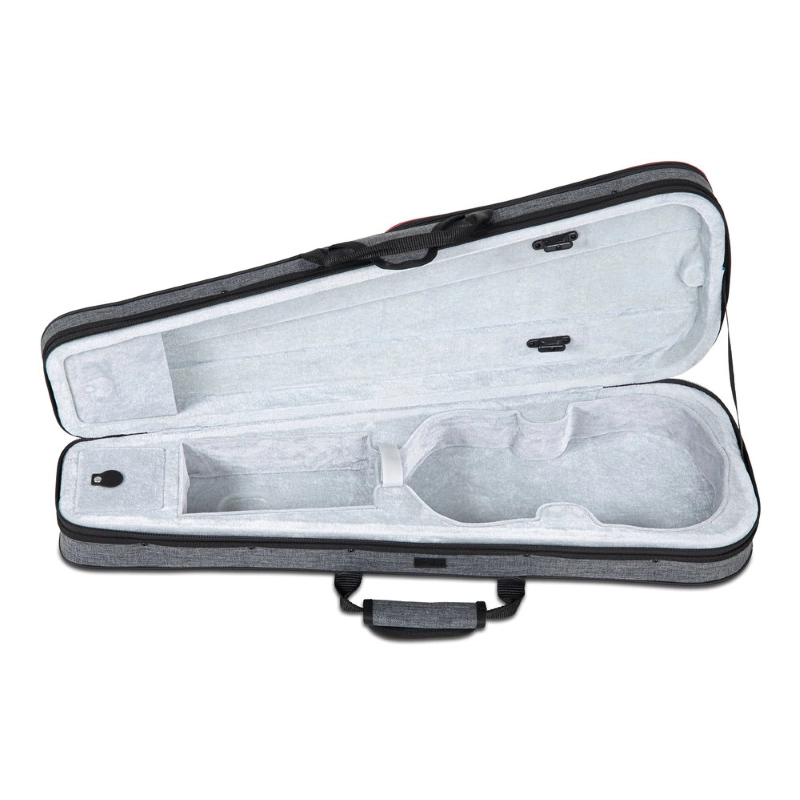 PURE GEWA Astuccio Sagomato per Violino 3/4 Grigio/Viola