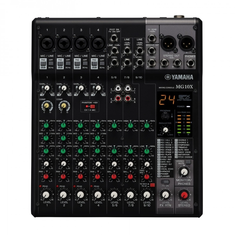 Yamaha MG10X CV Mixer Stereo10 Canali con Multieffetto Integrato