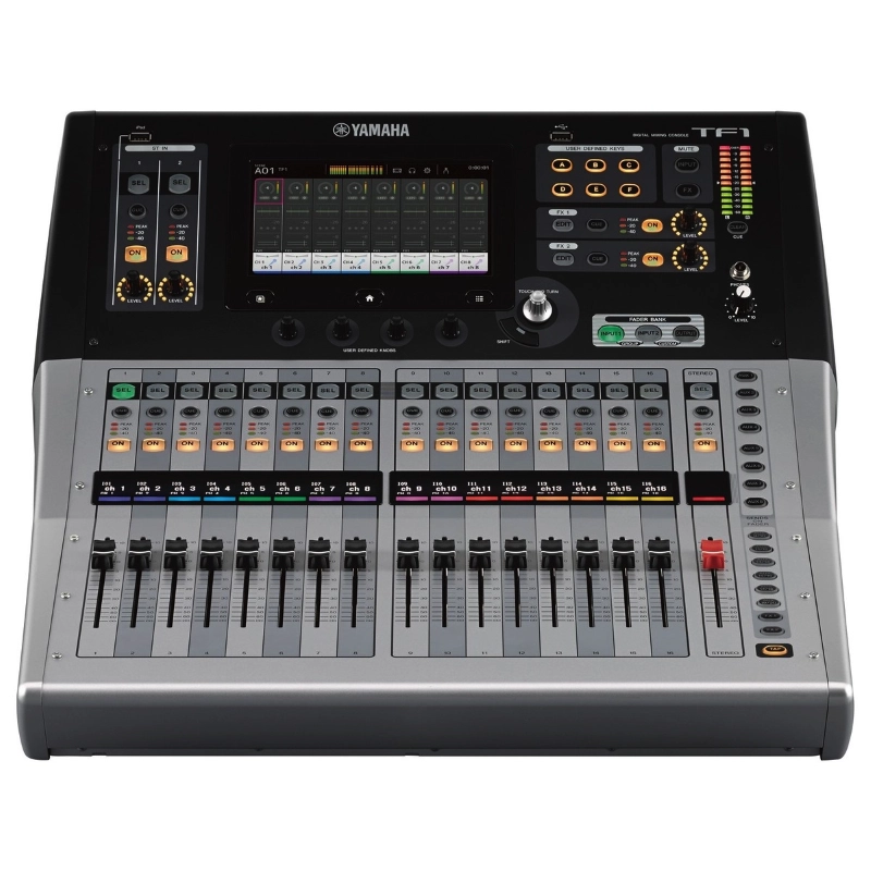 Yamaha TF1 Mixer Digitale 16 Canali con 40 Input e 17 Fader Motorizzati + Nuendo Live