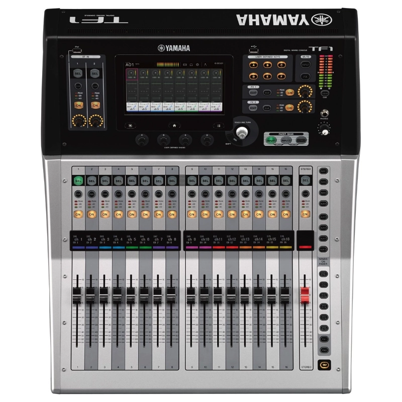 Yamaha TF1 Mixer Digitale 16 Canali con 40 Input e 17 Fader Motorizzati + Nuendo Live