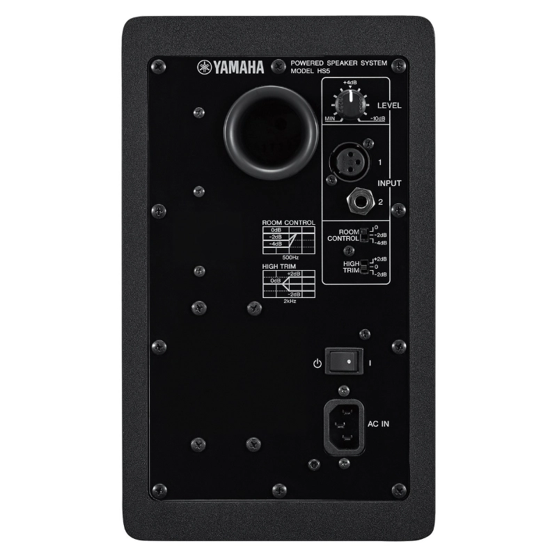 Yamaha HS5 Risparmio 2 Coppia di Monitor da Studio con 2 Cavi XLR-XLR Nero