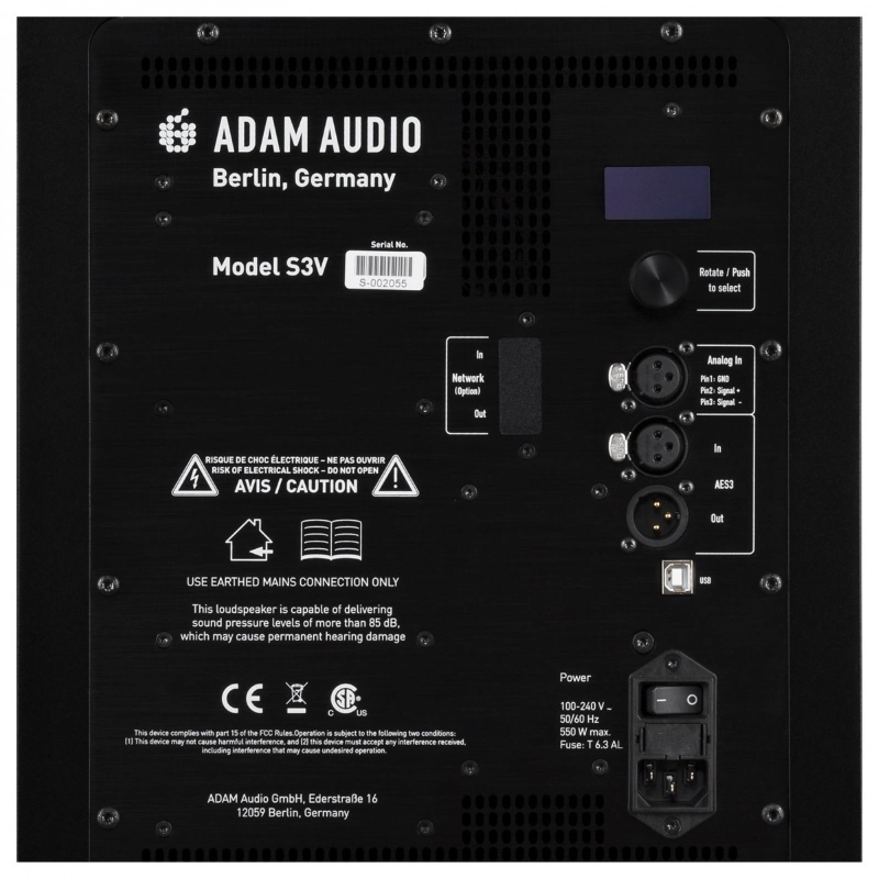 Adam S3V Monitor da studio 500W