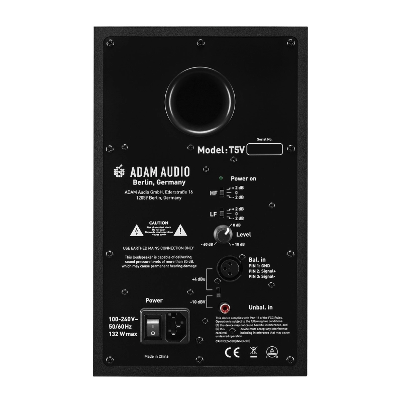 Adam T5V Studio Monitor Nearfield Biamplificato 5" 70W