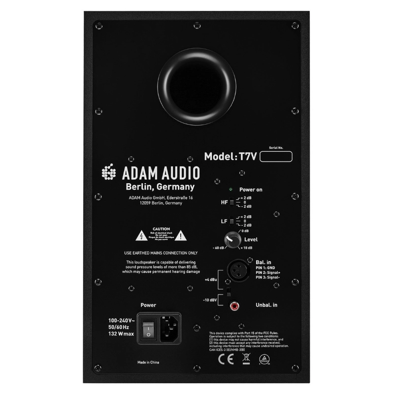 Adam T7V Studio Monitor Nearfield Biamplificato 7" 70W