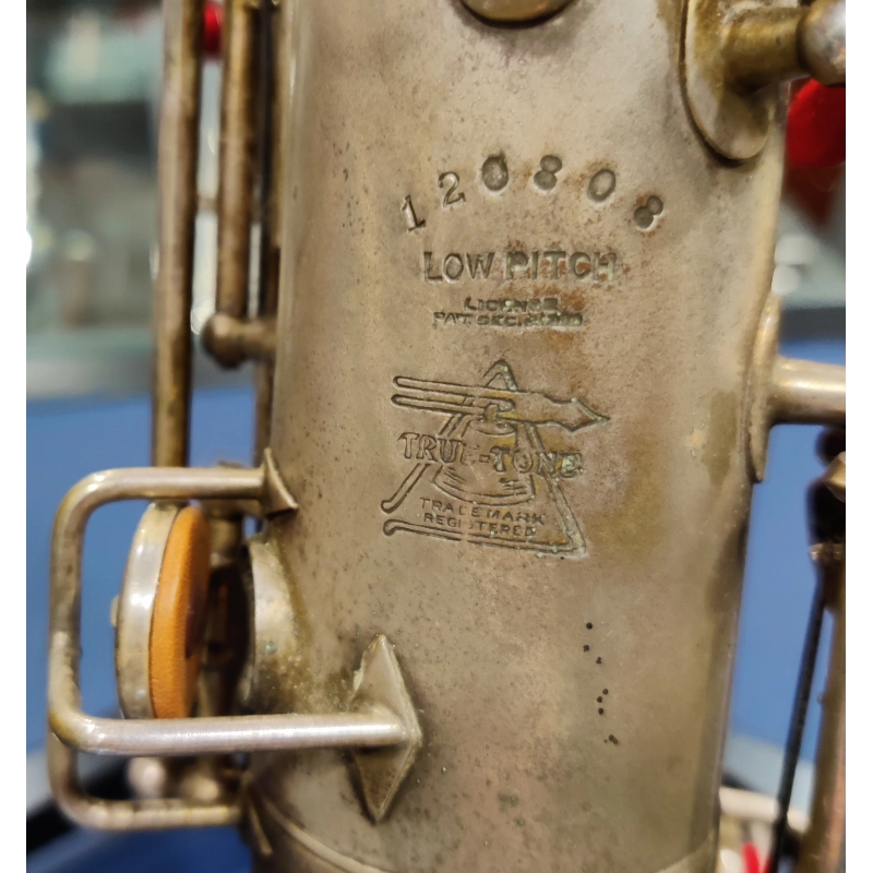 usato Buescher True Tone C Melody Sax in Do Argentato