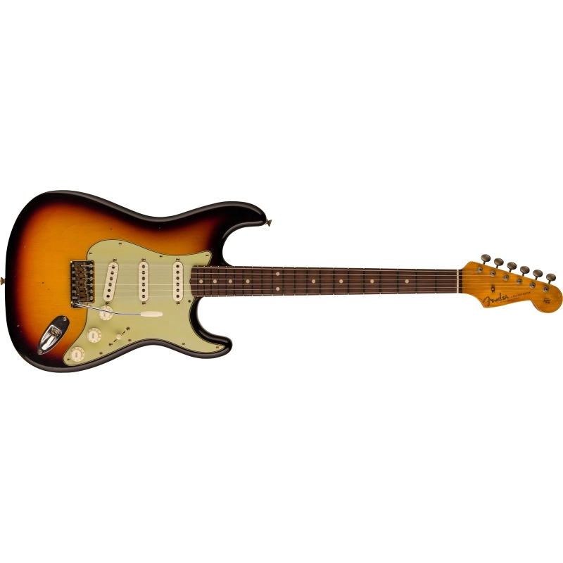 Fender Custom Shop Limited Edition '62/'63 Stratocaster® Journeyman Relic® RW Aged 3-Color Sunburst 9231012529