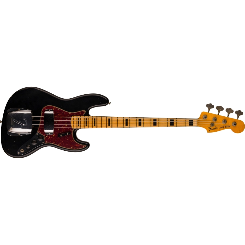 Fender Custom Shop '68 J Bass® Journeyman Relic®, Maple Fingerboard, Aged Black 9235001595