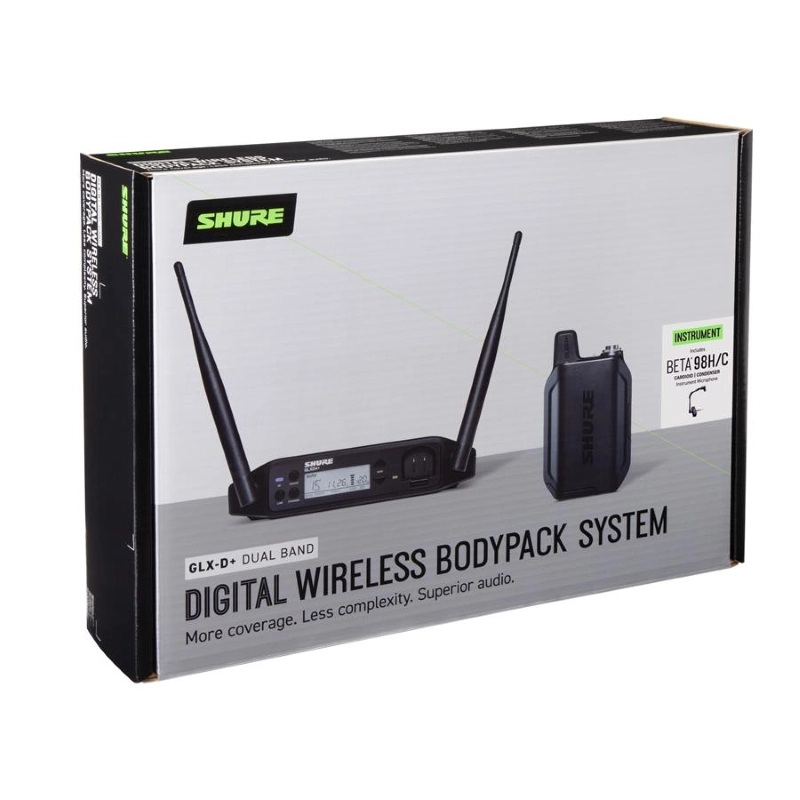 Shure GLXD14+ con Beta98 Radiomicrofo per Strumenti a Fiato