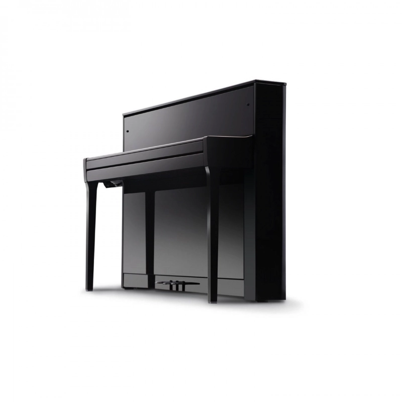 Kawai Novus NV5S Pianoforte Verticale Digitale Ibrido Nero Lucido