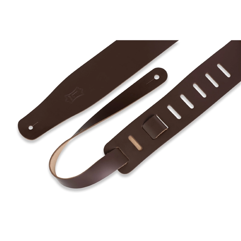 Levy's M26-DBR Tracolla in pelle conciata al cromo Dark Brown 2 1/2"