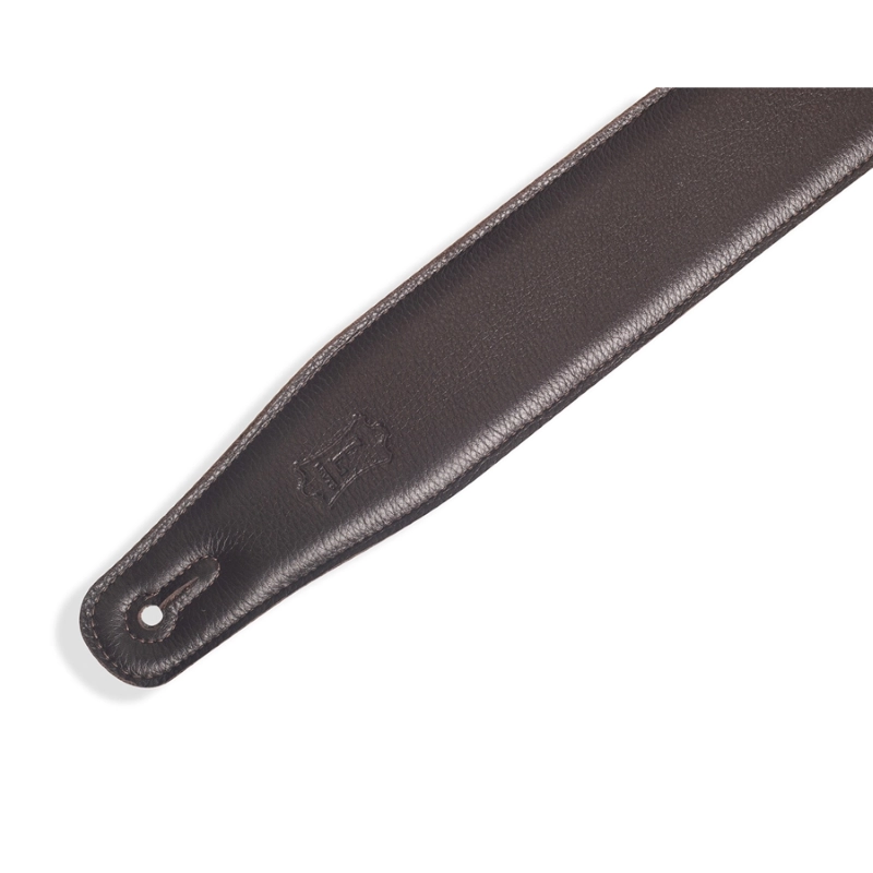 Levy's MRHGS-DBR Tracolla in pelle Right Height con tecnologia RipChord Dark Brown 2.5"