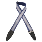 Levy's MC8DS-BLU Tracolla in cotone distressed Blu 2"