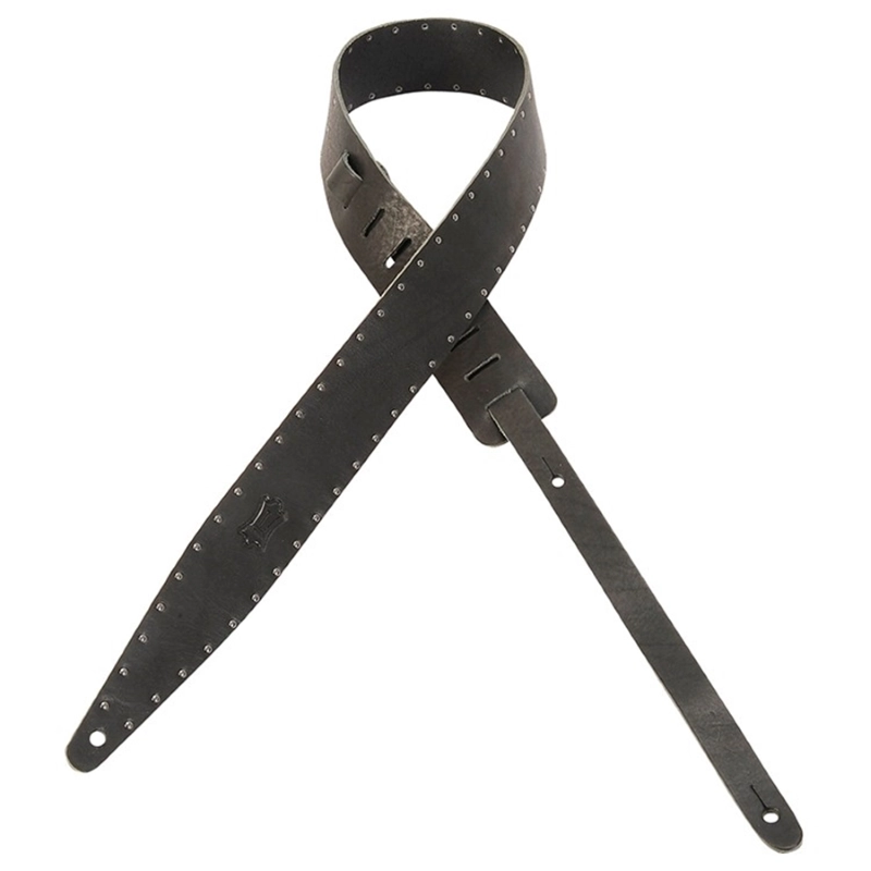 Levy's MV417ST-BLK Tracolla in pelle conciata al vegetale Black 2"