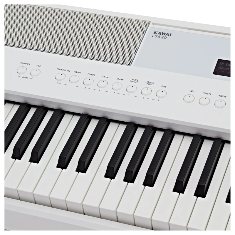 Kawai ES520W Pianoforte Digitale 88 Tasti Pesati Bianco