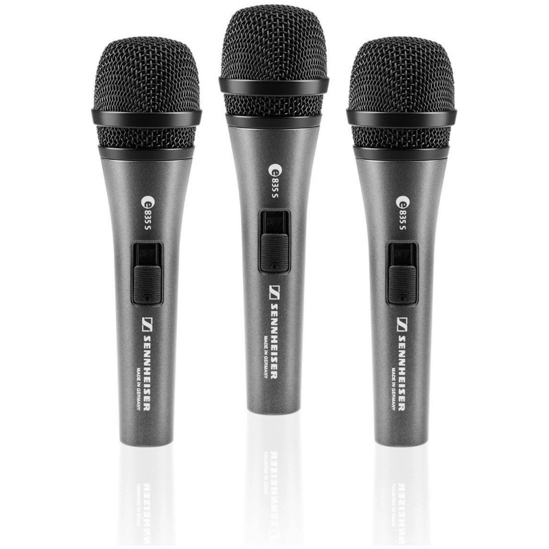 Sennheiser 3 PACK E835 S kit di 3 microfono con iterruttore