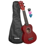 UKULELE SOPRANO CASCHA HH3961 SELA LINDEN RED