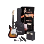 Soundsation RIDER GP 3TS Guitar pack Chitarra Elettrica strato 3 colori