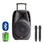 Gemini ES12 TOGO Sistema Amplificato Portatile 12" con 2 Radiomicrofoni Wireless 150W