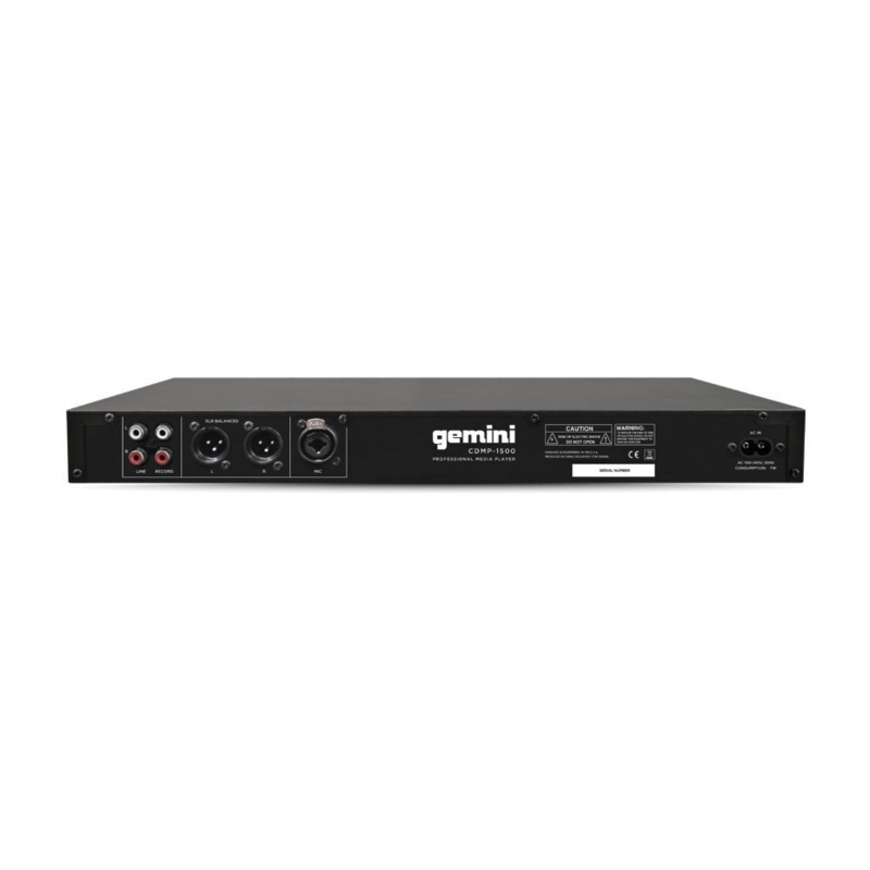 Gemini CDMP1500 Lettore CD MP3 USB a Rack 1U