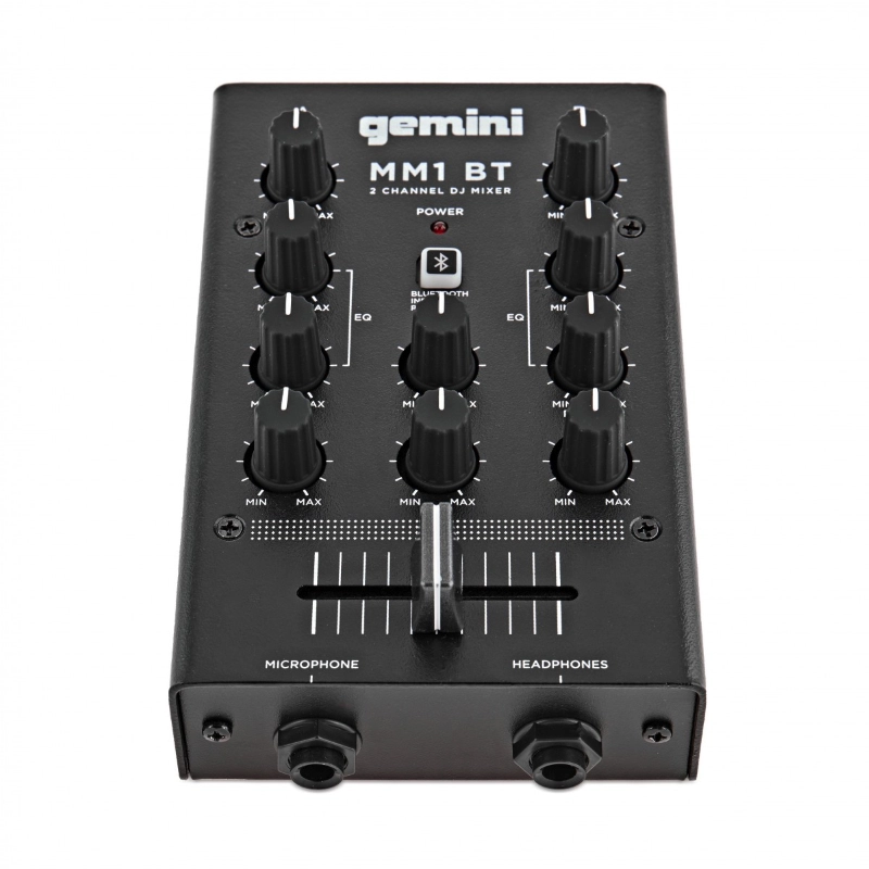 Gemini MM1 BT Mixer 2 Canali Bluetooth per DJ