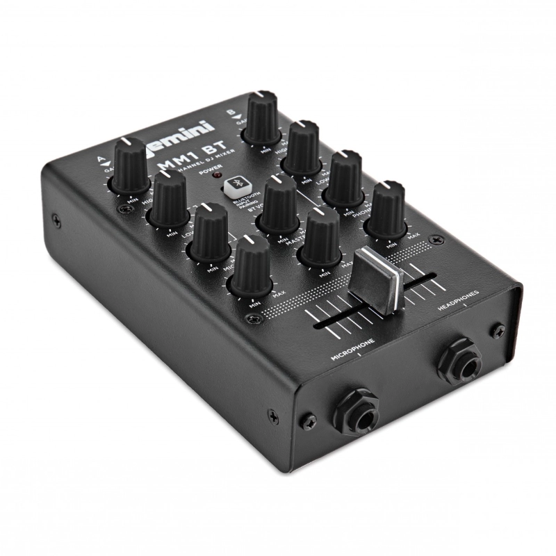 Gemini MM1 BT Mixer 2 Canali Bluetooth per DJ