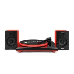 Gemini TT900 BR Black/Red Giradischi Bluetooth con Speaker 50W Rosso e Nero