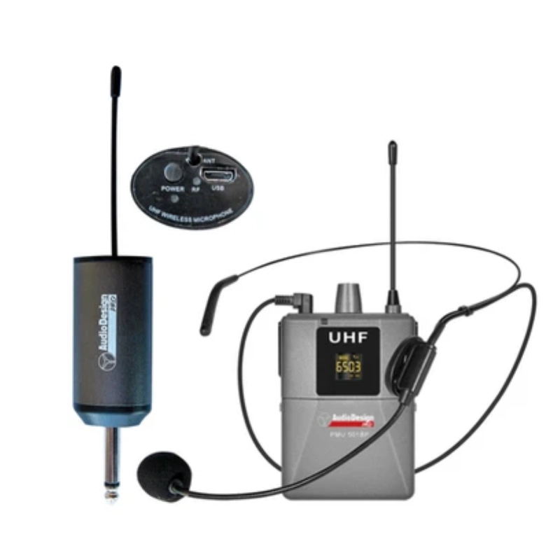 Audio Design PMU501BP Archetto con body pack UHF 48 Ch con ricevitore su Jack