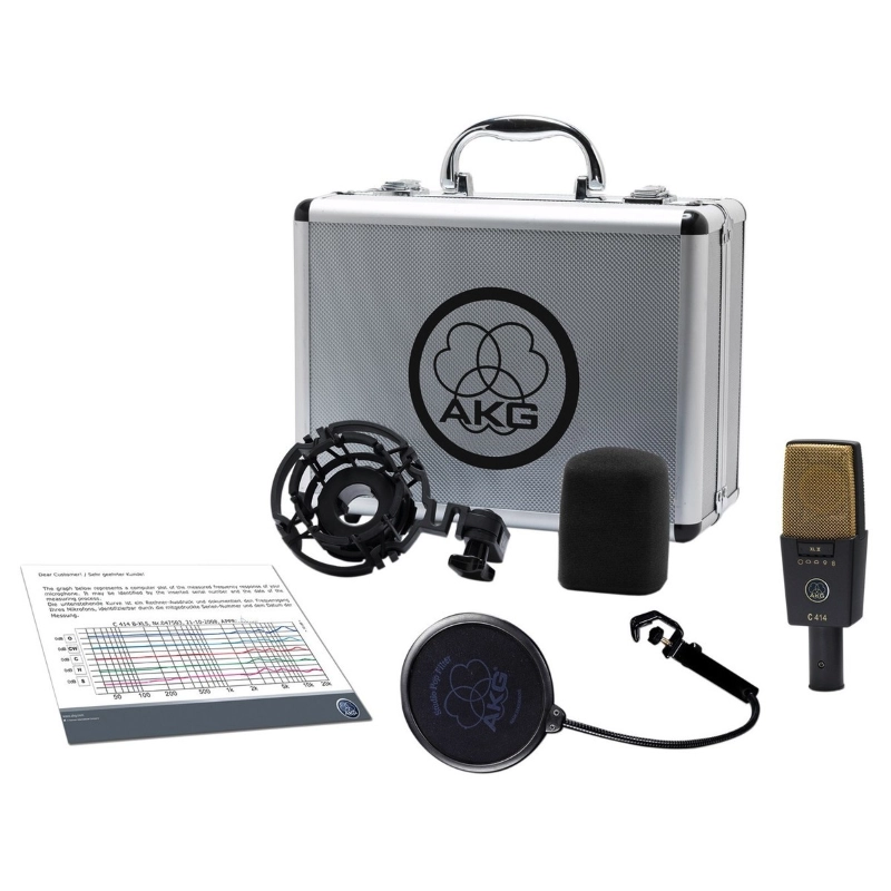 AKG C414 XLII Microfono a Condensatore a 9 Diagrammi Polari