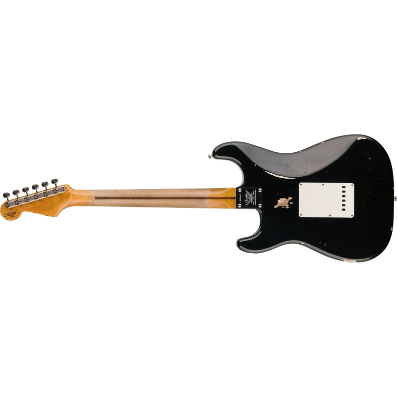 Fender Custom Shop Limited Edition Fat 1954 Stratocaster® Relic® with Closet Classic Hardware, 1-Piece Quartersawn Maple Neck Fingerboard, Aged Black