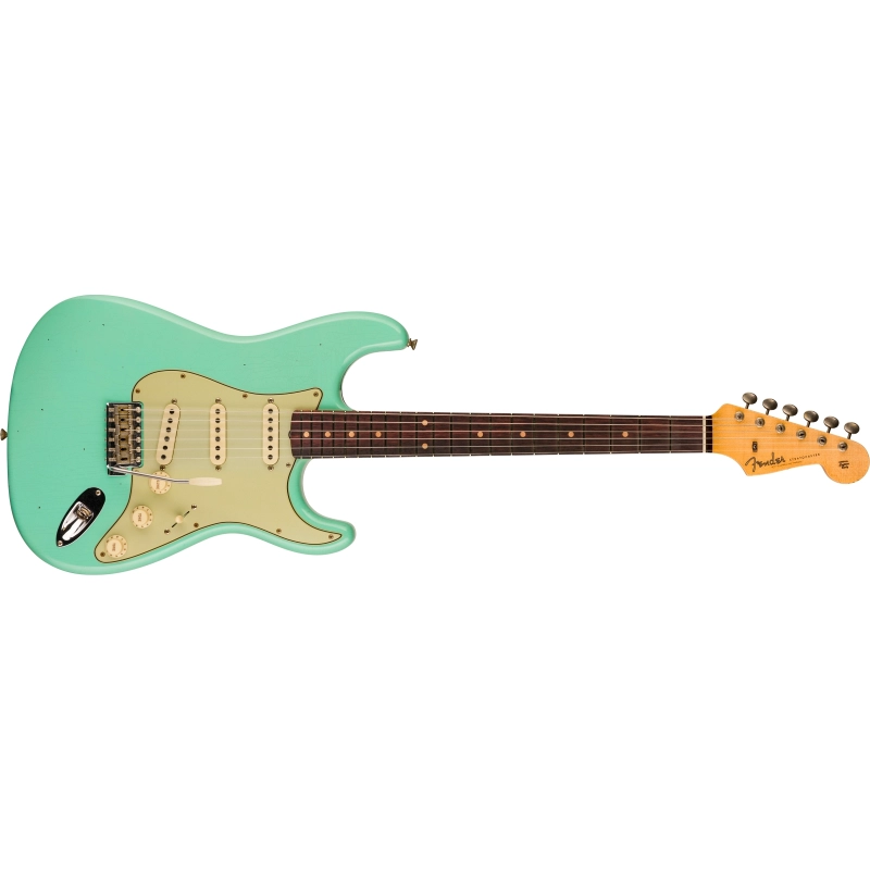Fender Custom Shop 1959 Stratocaster® Journeyman Relic®, 3A Rosewood Fingerboard, Faded Aged Sea Foam Green 9236091090