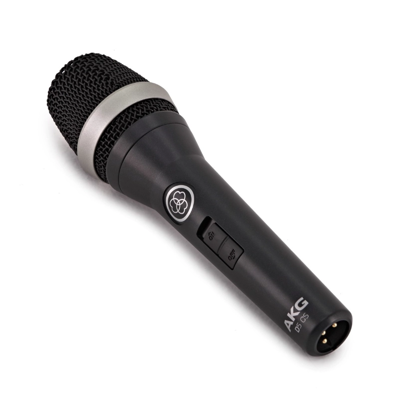 AKG D5CS Microfono Professionale Dinamico Cardioide per Voce ON-OFF Live