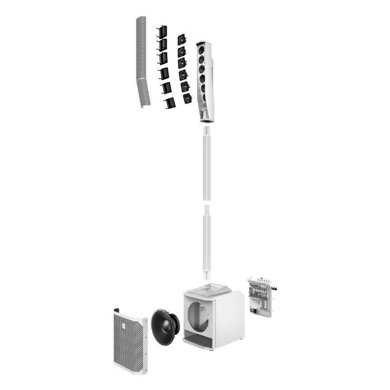 Electro Voice Evolve 30M W Sistema a Colonna Portatile Bluetooth 1000W Bianco