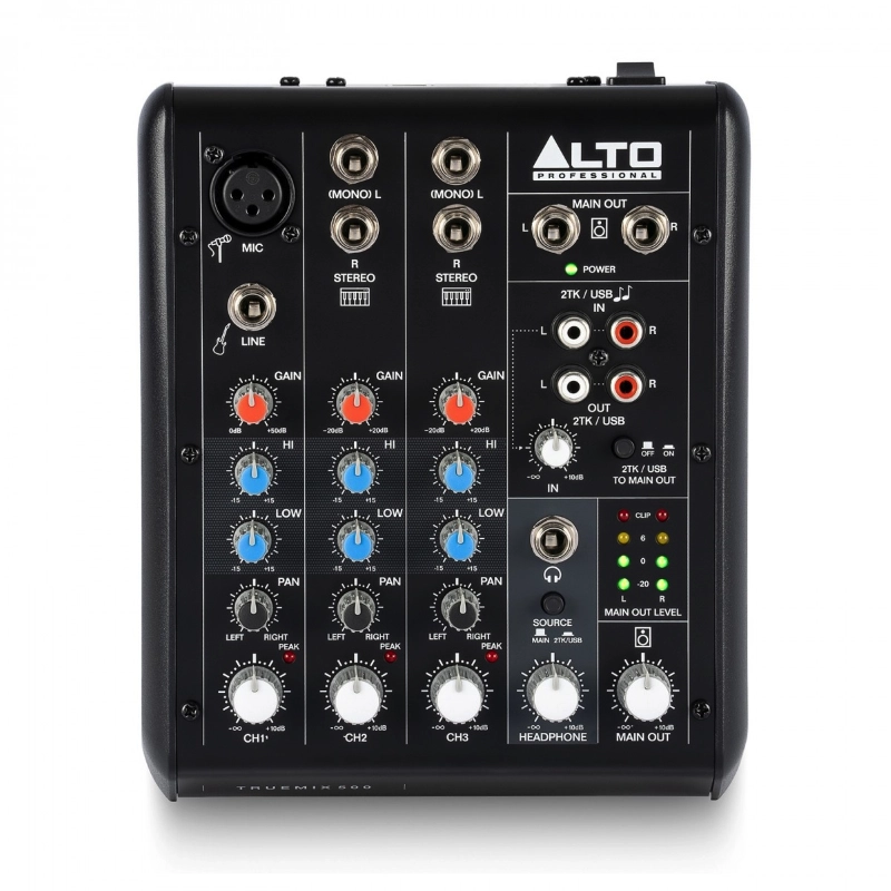 Alto Professional TrueMix 500 Mixer Analogico 5 Canali con USB