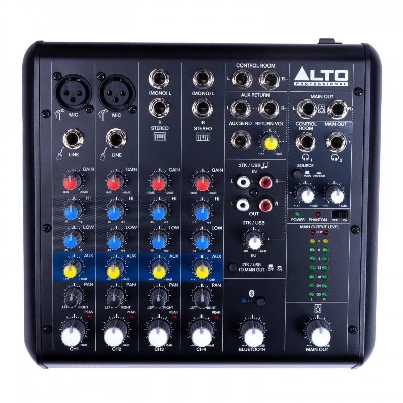 Alto Professional TrueMix 600 Mixer Analogico 6 Canali con USB e Bluetooth
