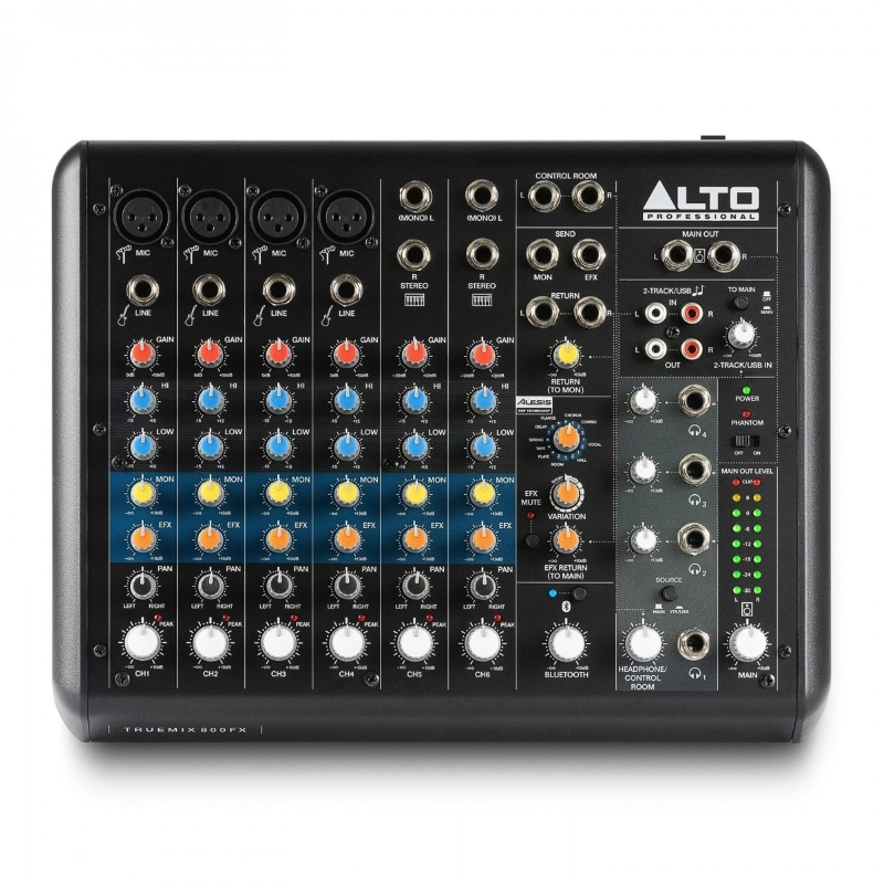 Alto Professional TrueMix 800FX Mixer Compatto 8 Canali con USB Bluetooth e Multi-FX Alesis