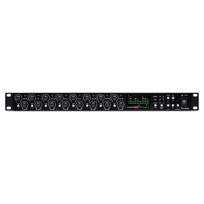 Focusrite Scarlett OctoPre Dynamic Preamplificatore Microfonoico 8 Canali con Conversione AD/DA e Compressione Analogica