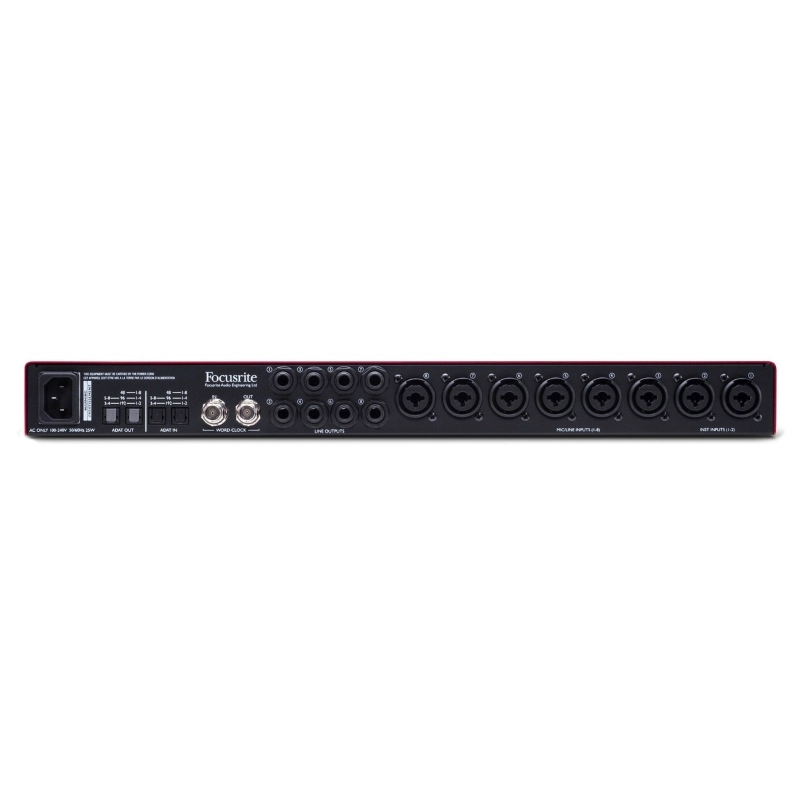 Focusrite Scarlett OctoPre Dynamic Preamplificatore Microfonoico 8 Canali con Conversione AD/DA e Compressione Analogica