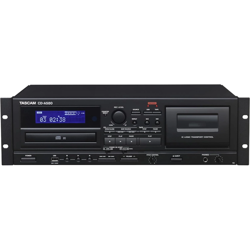 Tascam CD-A580 V2 Lettore CD, cassetta e registratore USB