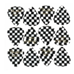 Fender Plettri 351 Shape Graphic Picks Heavy 12 pezzi