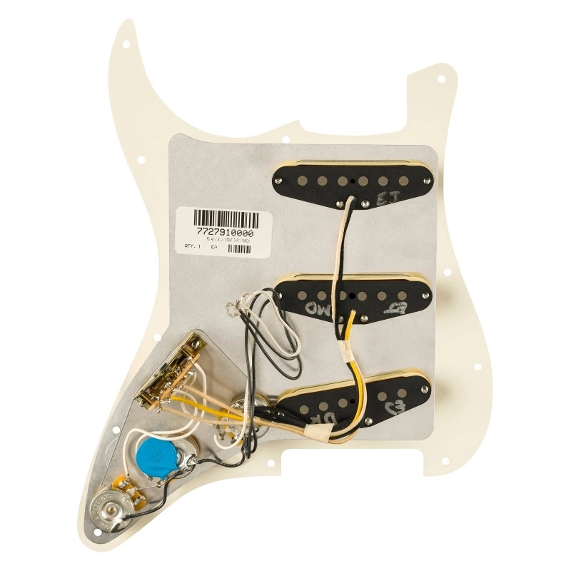Fender Pre-Wired Strat® Pickguard, Eric Johnson Signature, Parchment 11 Hole PG 0992248509