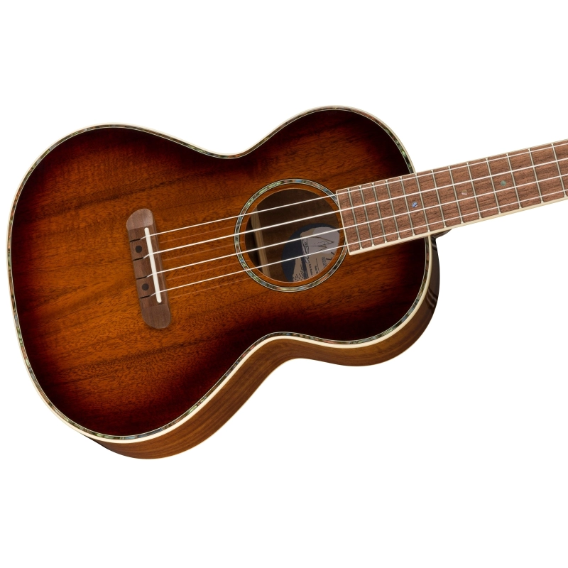 Fender Montecito Tenor Ukulele Elettrificato, Walnut Fingerboard, Shaded Edge Burst