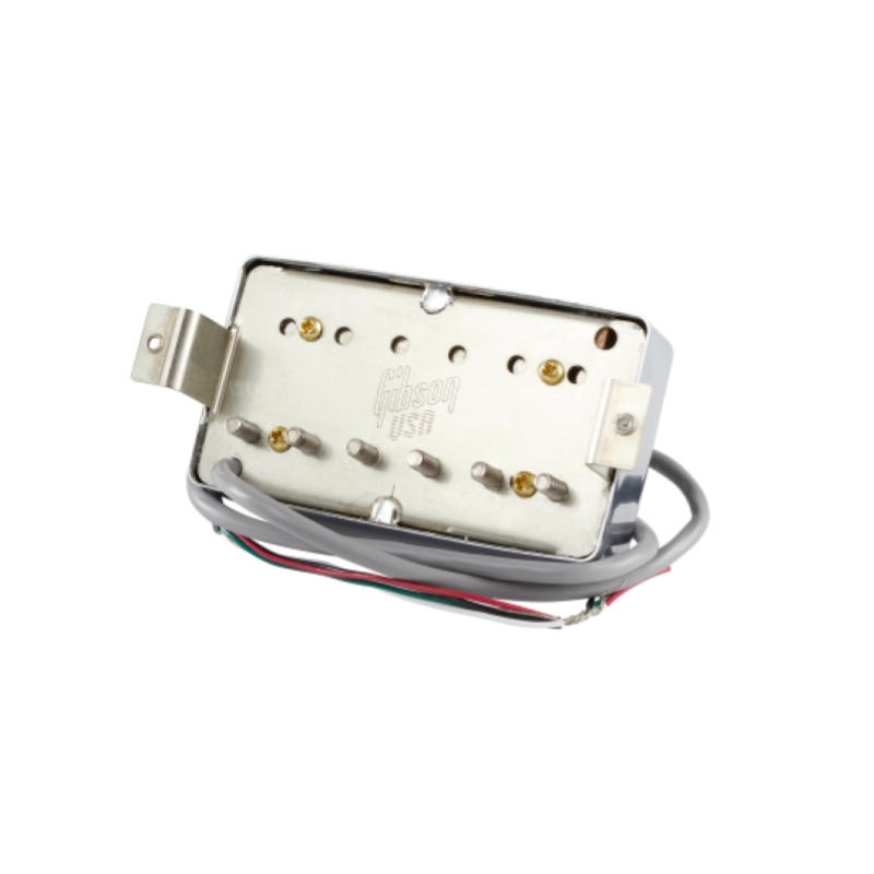 Gibson pickup 490T "Modern Classic" (Treble, Double Black, Chrome cover, 4-conductor, Potted, 8.2k, Alnico 2)